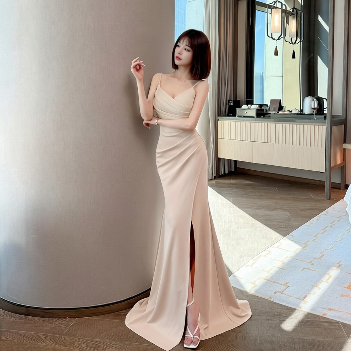 2026新款性感吊带鱼尾晚礼服高端图片