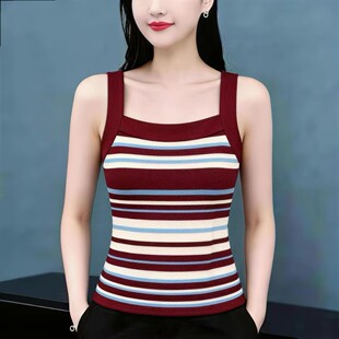 无袖 清仓捡漏 2026高档吊带背心女夏季 打底新款 百搭上衣 吊带修身