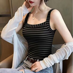无袖 清仓捡漏 2026高档吊带背心女夏季 打底新款 百搭上衣 吊带修身