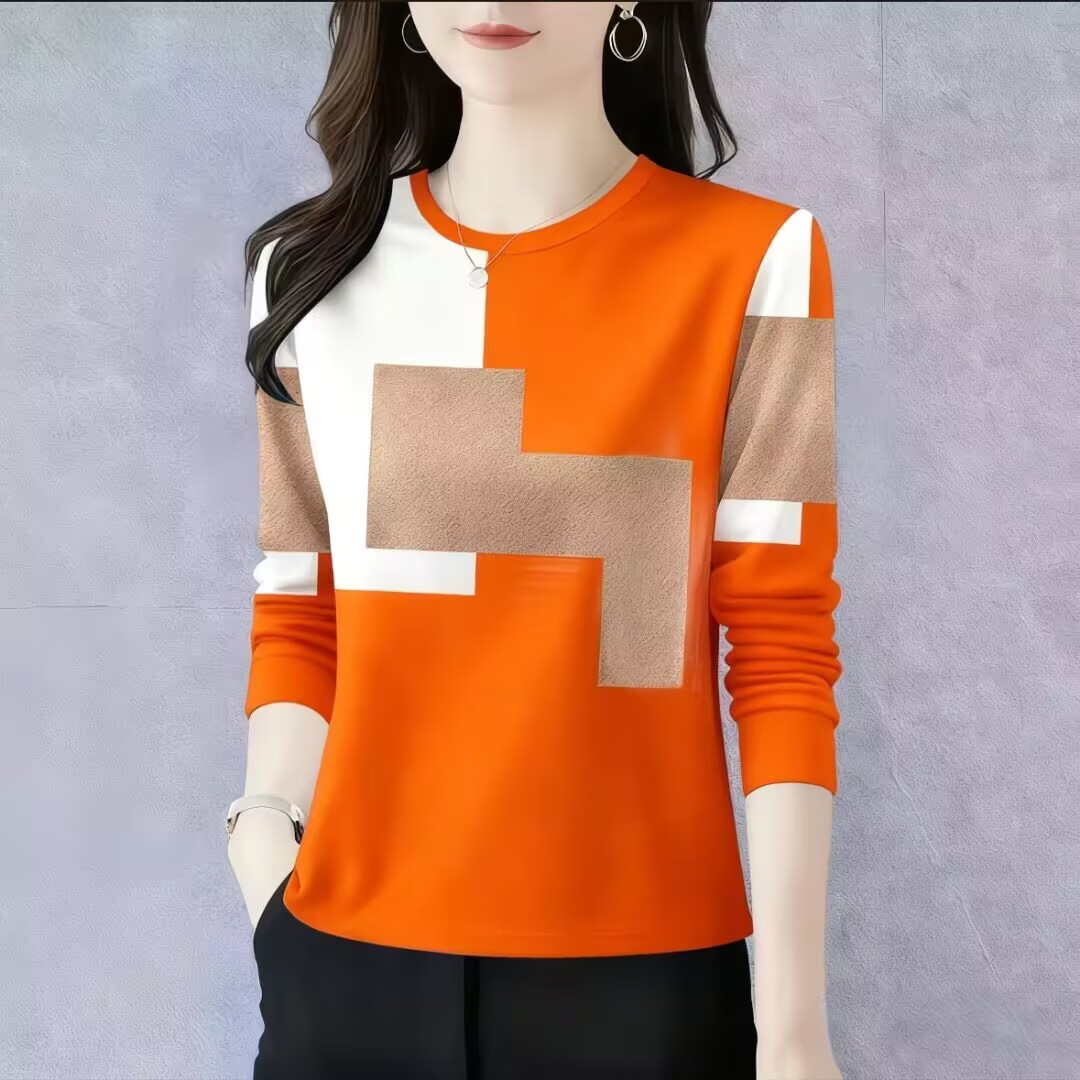 打底衫新款时尚简约秋冬薄圆领