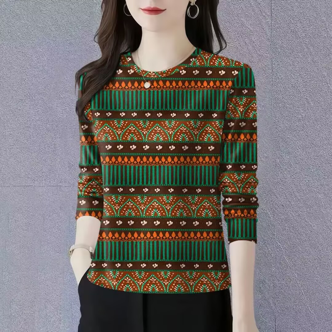 打底衫新款时尚简约秋冬薄圆领