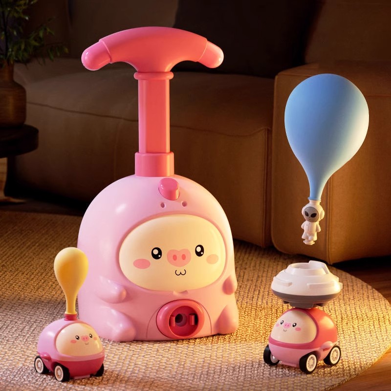 益智玩具空气动力气球车