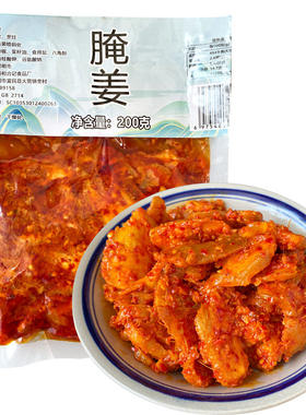 云南酸辣生腌姜片下饭菜咸酱菜