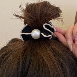 熹金 复古高级感珍珠发圈女气质头绳扎头发皮筋发绳