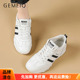 清仓鞋 戈美其冬季 舒适鞋 断码 平底休闲加绒保暖女鞋 高帮圆头德训鞋