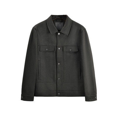 保罗彼得 专柜同款 男子休闲时尚茄克经典明线翻领外套RECC72720