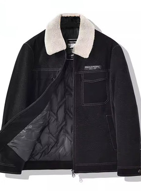 保罗彼得专柜同款 舒适休闲日常百搭时尚保暖羽绒服QYDD75900