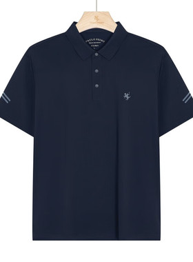 保罗彼得 专柜同款男士抑菌防螨简约商务休闲短袖polo衫TOEB65470