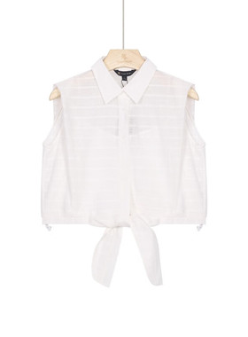 保罗彼得 专柜同款 女士时尚潮流简约温柔通勤无袖衬衫YNEB52661