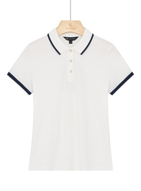 保罗彼得 专柜同款 女士新款潮流学院风运动短袖polo衫BWEB66730