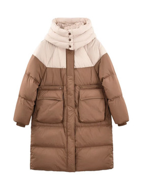 保罗彼得 专柜同款 女士舒适百搭休闲保暖长款羽绒服 RACD34010