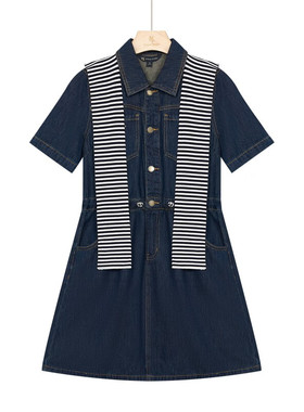 保罗彼得 专柜同款女士复古潮流美式时尚简约百搭牛仔裙CYEA52730