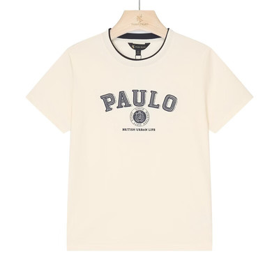 保罗·彼得专柜同款 女士舒适简约学院休闲日常短袖T恤BWFBT00421