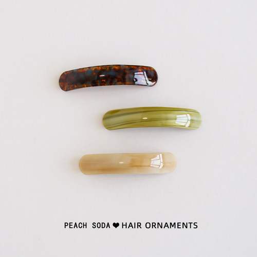 法式高级感简约弧形醋酸弹簧夹半扎发发夹发卡女后脑勺一字夹顶夹