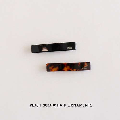 韩版高级感醋酸弹簧夹横夹后脑勺马尾发卡半扎发一字夹顶夹头饰女