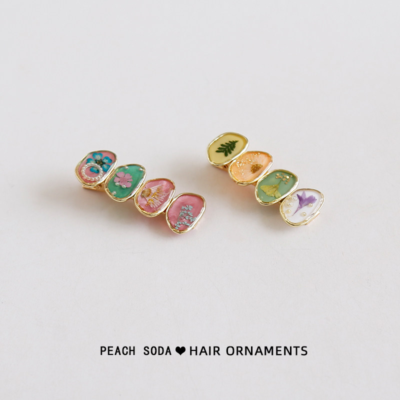 森系甜美侧边夹前额高端发夹刘海夹头饰女夏日气质一字夹发卡夹子,饰品/流行首饰/时尚饰品新,发饰,淘宝优惠券,粉丝福利购,淘宝优惠卷