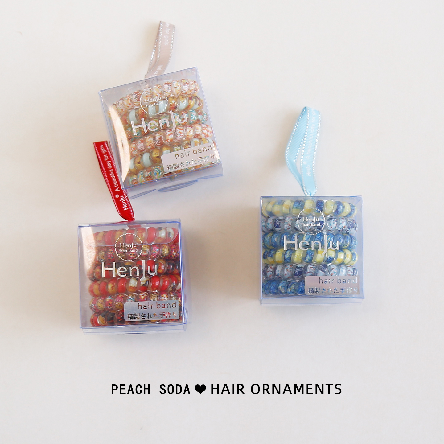 6根装！韩版彩色电话线发圈扎头发绳女皮筋时尚百搭马尾头绳头饰