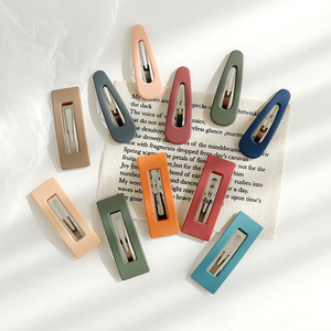 ins风少女系磨砂彩色bb夹