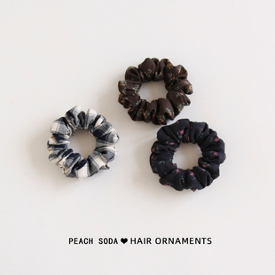 日常百搭布艺碎花发圈小肠圈温柔高弹力耐用头绳扎头发皮筋女发饰