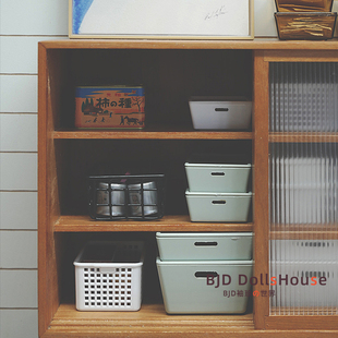 bjd娃屋配件 blythe小布6分 8分12分 ob11收纳盒4件套 储物带盖盒