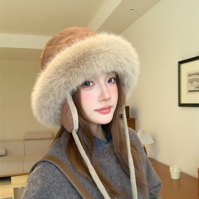 新款毛绒护耳雷锋帽秋冬保暖