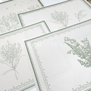 铃兰轻奢棉麻餐垫高级感防水防油小桌布防烫隔热垫子杯碗垫免洗