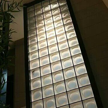 150x150x60磨砂太阳纹实心玻璃砖卫生间浴室隔断墙亚光雾面水晶砖
