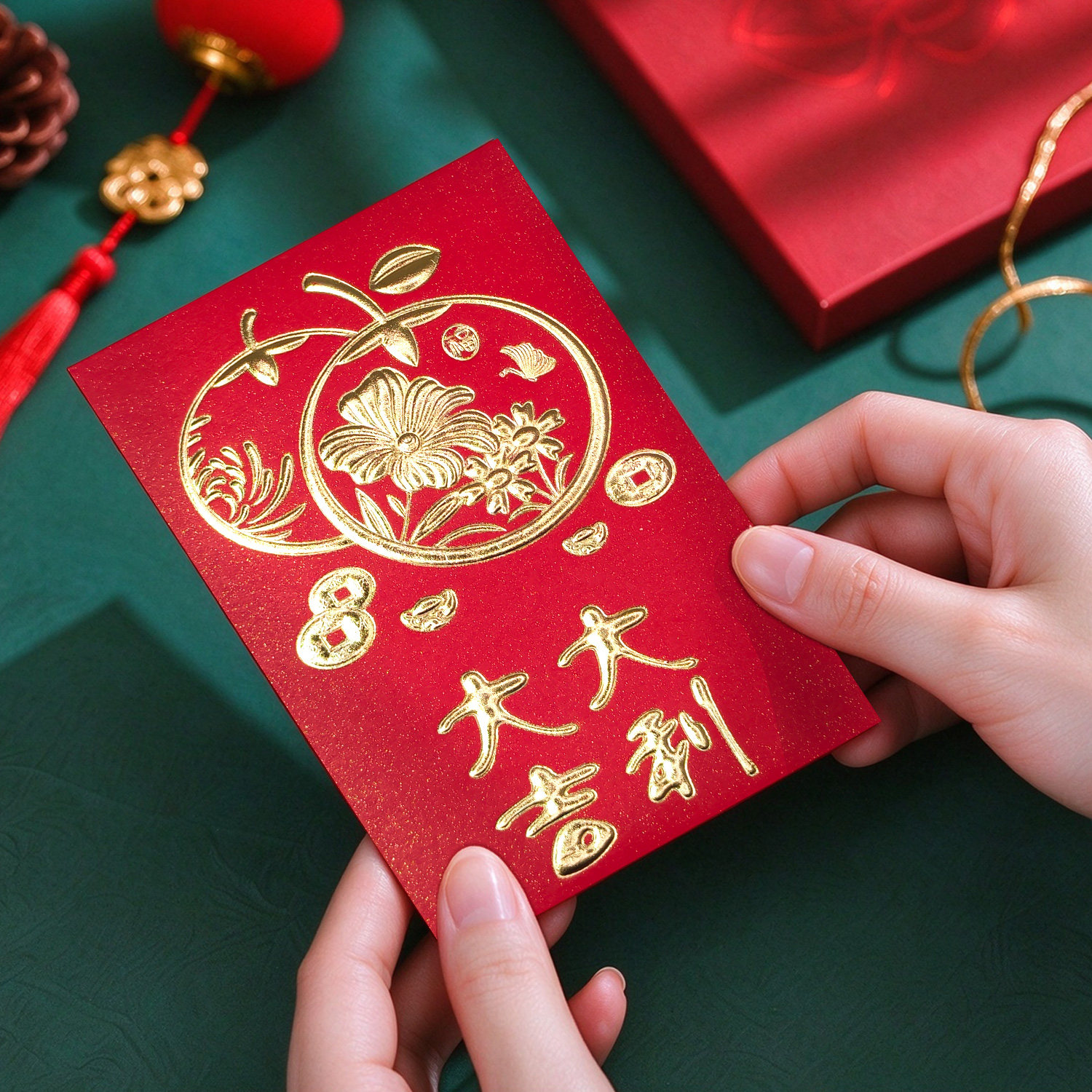 2027新款大吉大利红包珠光纸烫金利是封过新年乔迁开业随礼红包袋