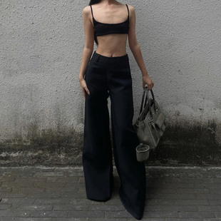 V型阔腿西裤 无性别男女同款含羊毛加厚笔挺低腰高腰刀锋裤管西裤