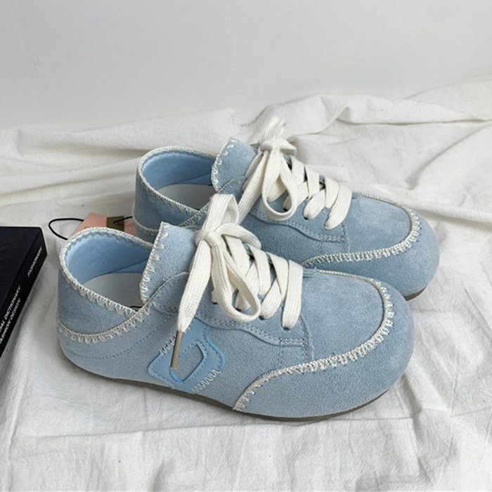 夜晚晚 浅蓝色帆布鞋女2026新款春季百搭轻便单鞋休闲鞋两穿女鞋,女鞋,棉鞋,淘宝优惠券,粉丝福利购,淘宝优惠卷