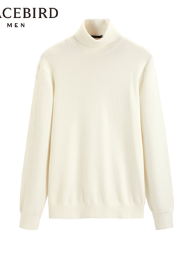 太平鸟男装 2024年冬季新款纯色高领保暖毛衣男B1EGD4368