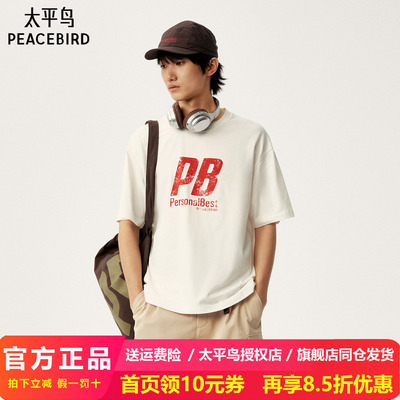 太平鸟男装 Personal Best By PEACEBIRD专柜短袖T恤 B2CNG1365