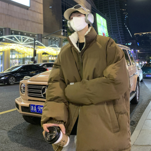 2024冬季潮流宽松大码立领保暖棉服XZ405-Y09-P55特图片