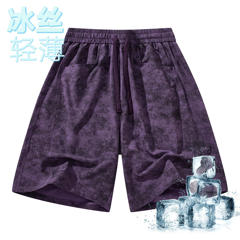 夏季冰丝松紧男士短裤XZ405-K003-p40,男装休闲裤,星座405