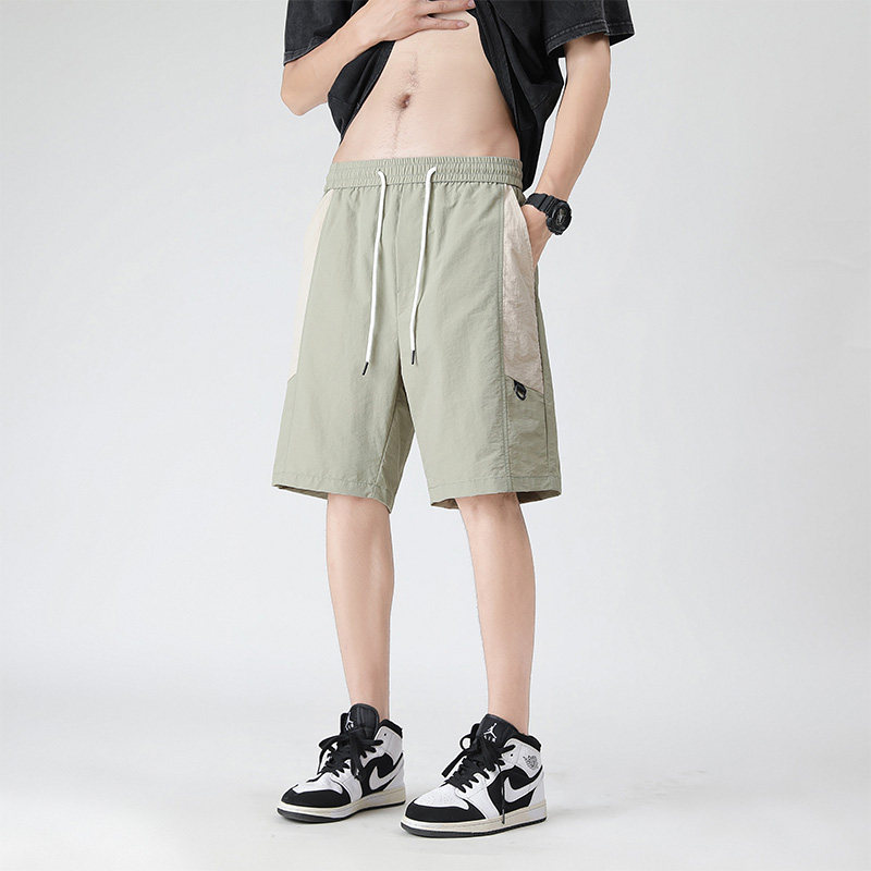 白墙男宽松松紧日系大码短裤XZ405-K244-P35图片