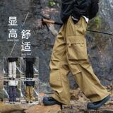 美式宽松直筒裤子男多口袋冲锋裤潮流休闲伞兵裤xz405-K116-P50，男装休闲裤，星座405