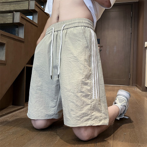 新品港风薄款松紧织带速干男士短裤XZ405-K241-P35图片