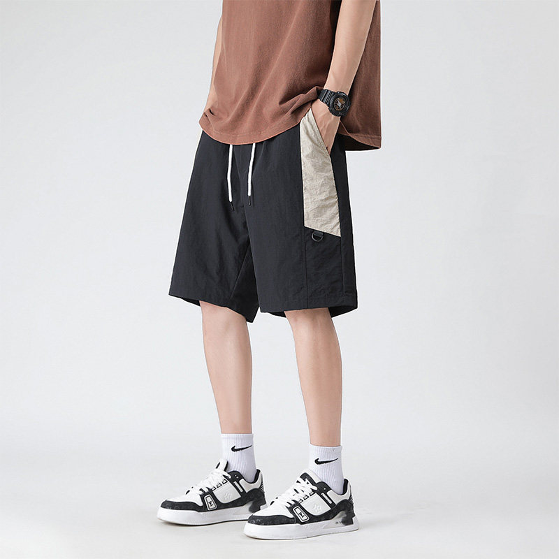 2025夏季新品潮流男士宽松拼接休闲短裤XZ405-K244-P35图片