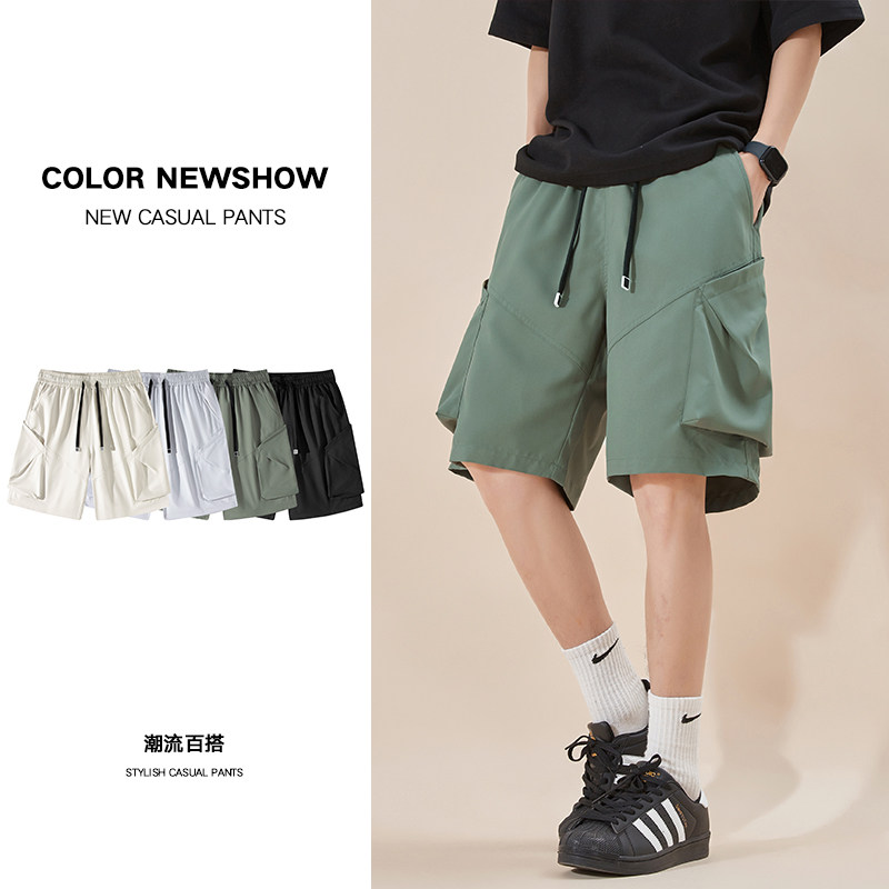 多色夏季休闲男士工装松紧短裤XZ405-K007-p38图片
