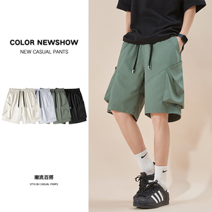 多色夏季休闲男士工装松紧短裤XZ405-K007-p38图片