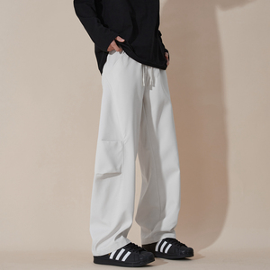 新款男士大码宽松伞兵弯刀裤休闲裤XZ405-K124-P50图片