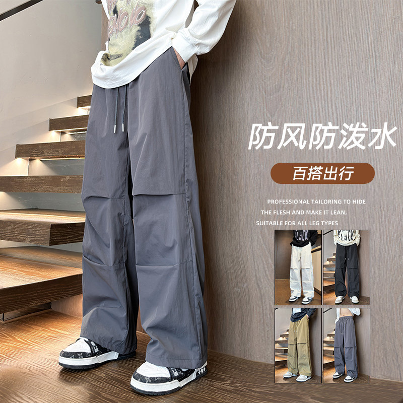 宽松男士工装伞兵裤XZ405-K1012-P45图片