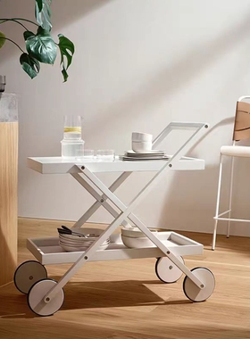 瑞典design house Exit Trolley系列移动推车双层带轮家用小推车