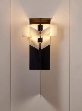 法国进口Galerie Mcde Double Mouche法式艺术书房床头大理石壁灯