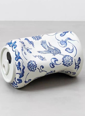 CoMokin复古青花瓷印花易拉罐造型椅子创意设计师款懒人休闲座椅