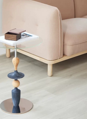 Camino ORIAN CC 创意简约艺术玻璃茶几边几咖啡桌样板房装饰边桌