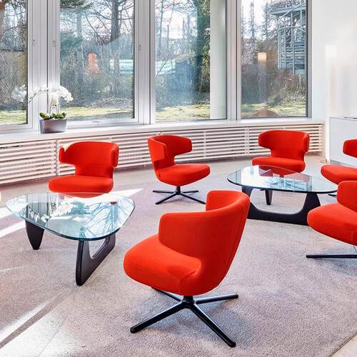 瑞士Vitra Petit Repos 现代轻奢小型软包休闲椅客厅卧室沙发椅