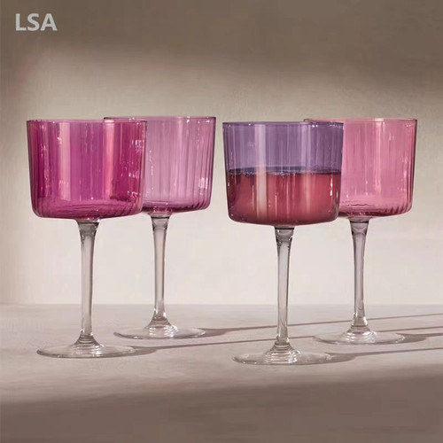 英国LSAGems彩色透明玻璃酒杯