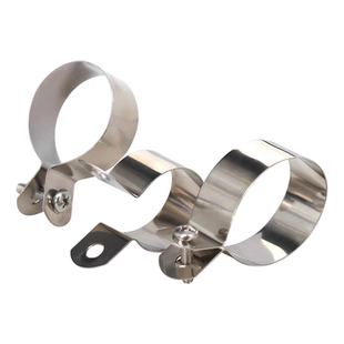 304不锈钢管卡夹圆管固定卡扣卡箍钢管骑马卡夹抱箍连接线接地卡