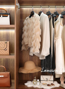 定格样板房衣帽间衣服衣
